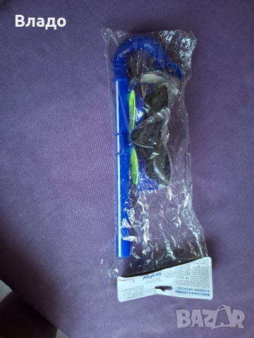 Комплект детска маска за плуване и шнорхел  