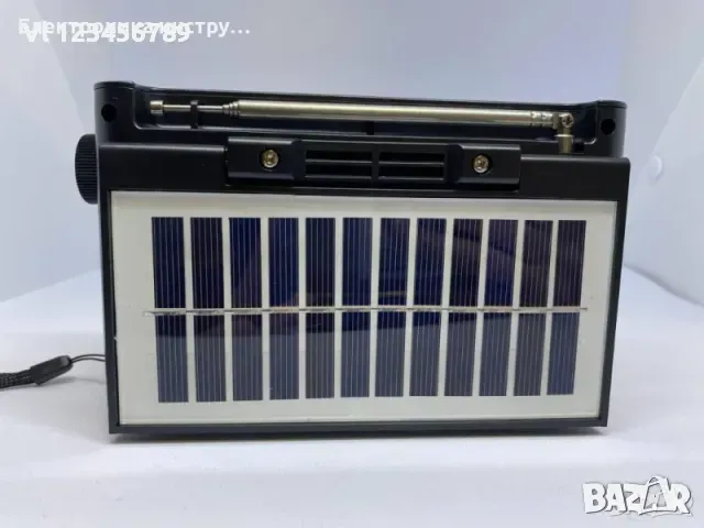 Соларно Радио с фенер,Bluetooth,USB,SD+LED Фенер JR-097 BTS, снимка 4 - Радиокасетофони, транзистори - 49732532