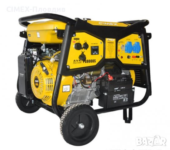Генератор за ток 6.5 kW, AVR, ATS букса, електрически старт - CIMEX PG8000S, снимка 2 - Други машини и части - 37114993