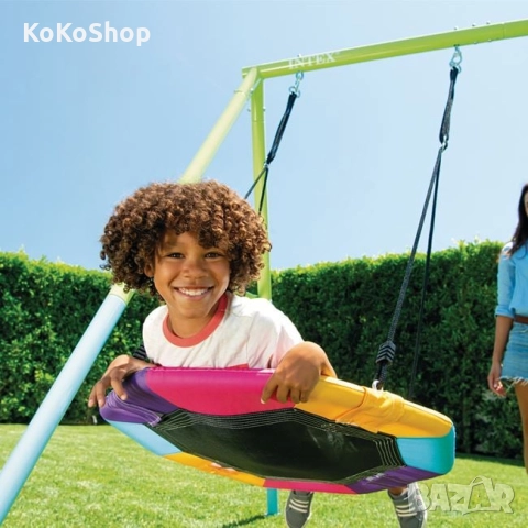 Люлка с метална стойка-254x235x200 см./двойна люлка с метална стойка, снимка 5 - Други - 51946638