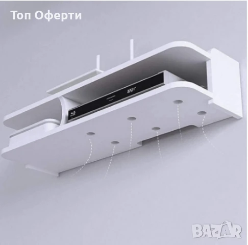 Стенен органайзер GREATON – за Wi-Fi рутер, дистанционно управление и други аксесоари, снимка 3 - Други стоки за дома - 50576802