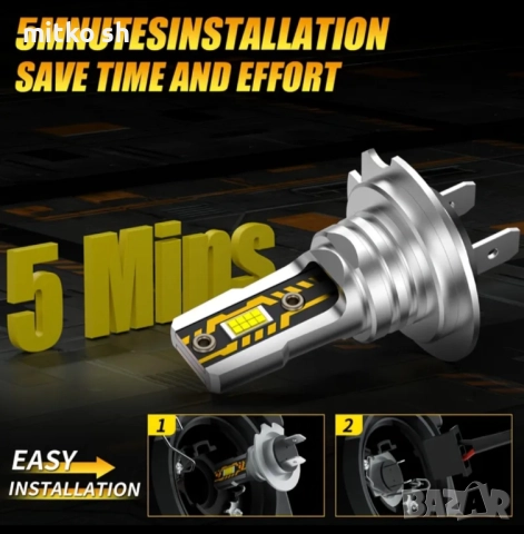 H7 Led автомобилни крушки, снимка 8 - Аксесоари и консумативи - 52577202