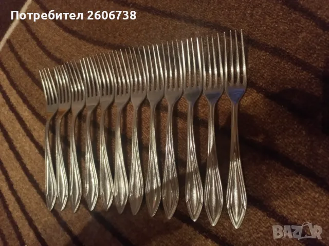 Български вилици Сърп и чук Велико Търново 18 см , снимка 3 - Прибори за хранене, готвене и сервиране - 29338752