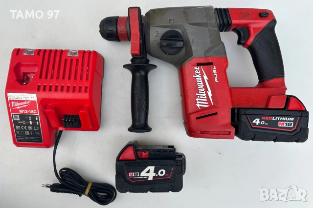 Milwaukee M18 CHX - Безчетков акумулаторен перфоратор 2x18V 4.0Ah