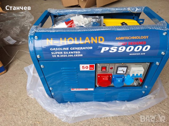 Генератор моно и трифазен AVRинверторен N-HOLLAND PS900   НЕИЗПОЛЗУВАН0 (Италия)