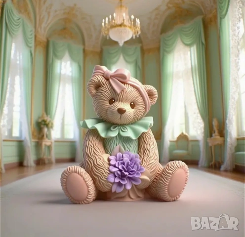 Молд мече с букет и панделка (8)