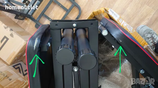 ПРЕОЦЕНЕНА Сгъваема лежанка за фитнес D533-SB0202301X, снимка 8 - Фитнес уреди - 50361366