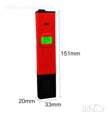 ORP Метър Тестер с Обхват ±1999mV Измерващ Окислително-Възстановителния Потенциал на Течностите, снимка 6 - Други - 32634019
