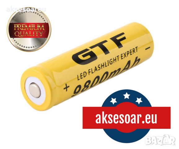 2 бр. 3.7V 18650 9800 mAh литиево-йонна акумулаторна батерия за LED фенерче челник лазер електронни , снимка 17 - Батерии, зарядни - 38251304