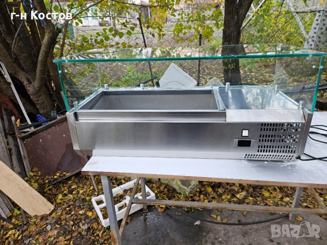 Хладилна Витрина за Дюнер Пицария за заготовки зеленчуци сосове втора употреба 