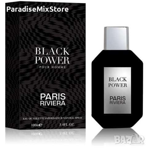 Paris Riviera Black Power 100ml EDT Men Black Code, снимка 1 - Мъжки парфюми - 43764157