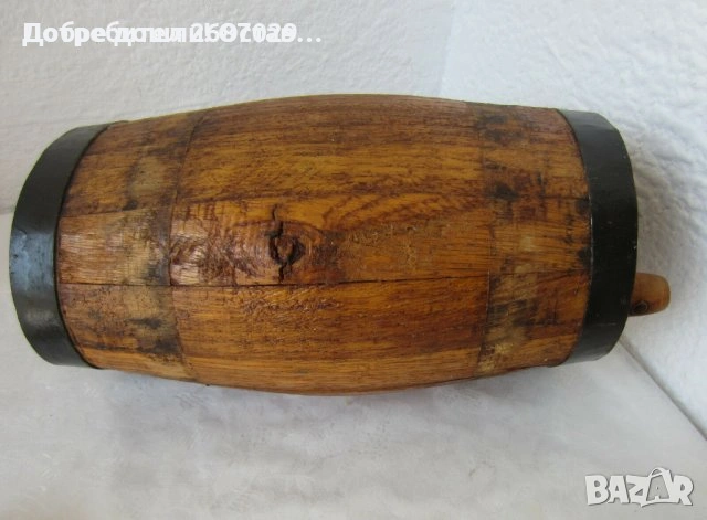 Буренца, бъкели: Конски дървен бъкел за битов кът, буре бърдук с дръжка, снимка 9 - Други - 32387823