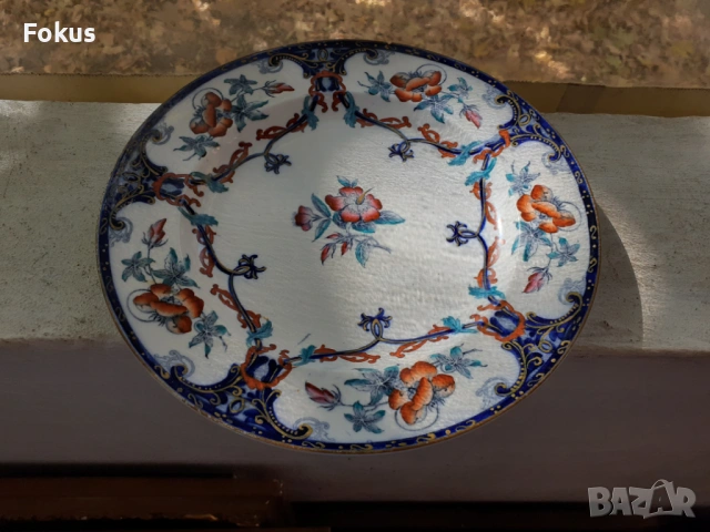 Стар порцелан колекционерска чиния SHANNON, снимка 2 - Антикварни и старинни предмети - 53408954