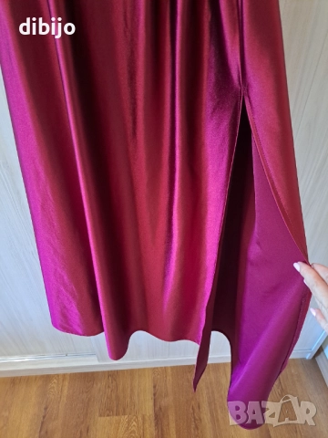 Рокля в бордо/обувки/чанта, снимка 6 - Рокли - 52919555