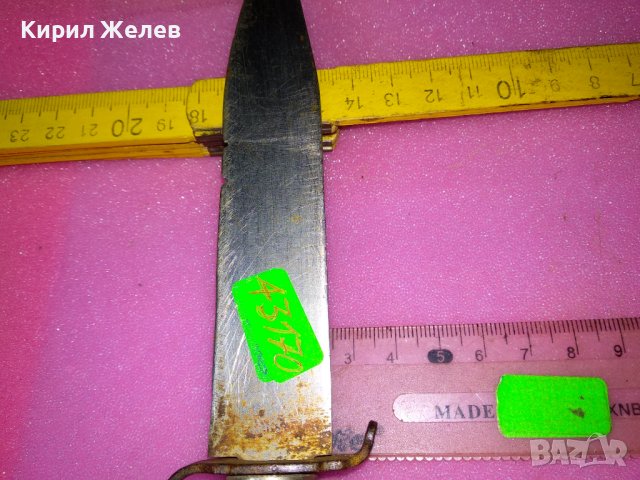 МНОГО СТАР РЯДЪК МОДЕЛ КОЛЕКЦИОНЕРСКИ ЛОВДЖИЙСКИ НОЖ КАМА РЪЧНА ИЗРАБОТКА 43170, снимка 5 - Ножове - 44009772