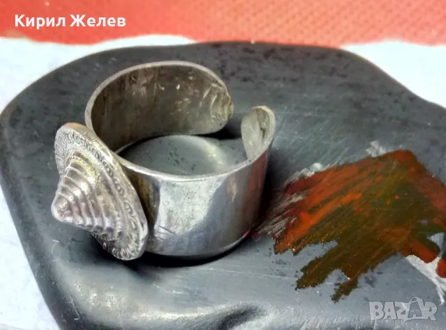 СТАР ЕТНО АРТ РЕГУЛИРУЕМ СРЕБЪРЕН ПРЪСТЕН СРЕБРО ВИСОКА ПРОБА МАЙСТОРСКА РЪЧНА РЕТРО ИЗРАБОТКА 49992, снимка 2 - Антикварни и старинни предмети - 49866092