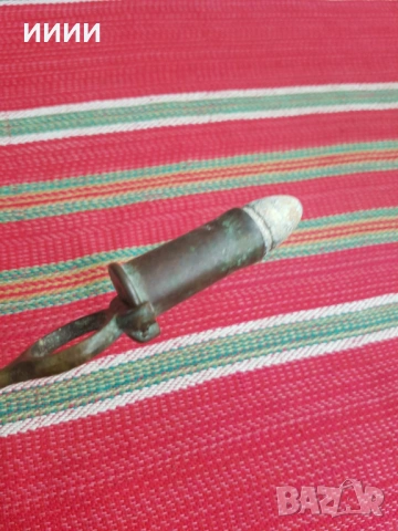 Бронзов шомпол гилзоизвадител от пушка Крнка, снимка 2 - Антикварни и старинни предмети - 53191496