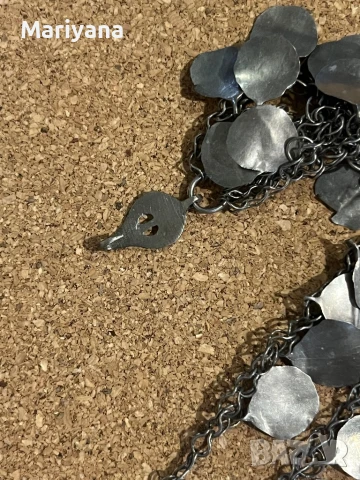 Сребърен нагръден накит , снимка 3 - Антикварни и старинни предмети - 51278219