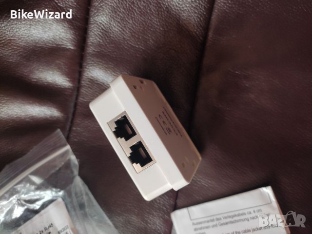 deleyCon MK3533 CAT 6a мрежов контакт 2xRJ45 контакт - бял НОВО, снимка 3 - Друга електроника - 40233078