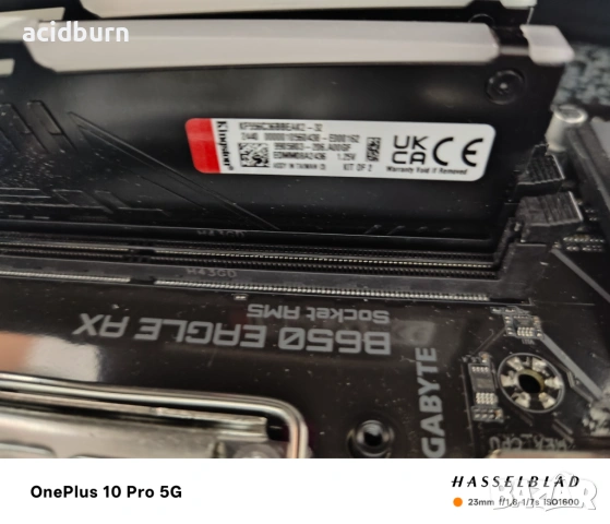 Продавам Ryzen 7 7700 с Gygabyte B650 Eagle AX и 32gb Kingston DDR5, снимка 4 - Процесори - 53204996