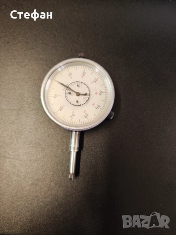 Индикаторен часовник от 0 до 10мм. Точност 0,01мм. В отлично състояние., снимка 3 - Други инструменти - 51983007