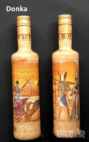 Рисувани шишета-вази, затваряеми бутилки, уникатни чаши, чинии, фруктиери, кашпи, снимка 5 - Обзавеждане за заведение - 36921424