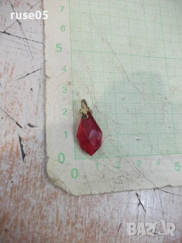 Висулка стара червен камък, снимка 4 - Други - 50842105