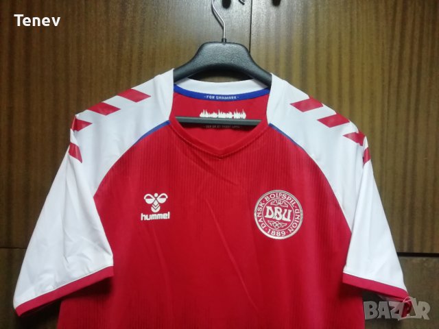 Denmark Hummel 2020 Дания оригинална тениска фланелка размер L/XL , снимка 3 - Тениски - 43454664