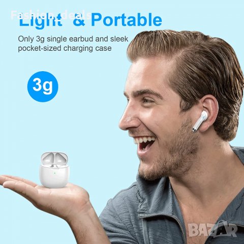 Нови безжични Bluetooth слушалки earbuds Микрофон Бързо зареждане, снимка 4 - Bluetooth слушалки - 36855824