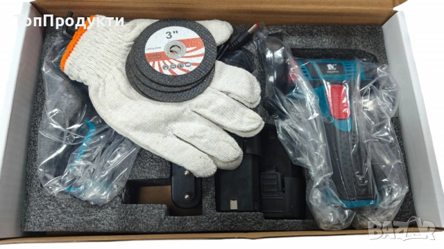 Професионален акумулаторен комплект 2 в 1 – Винтоверт и Ъглошлайф с литиева батерия, снимка 2 - Винтоверти - 52946162