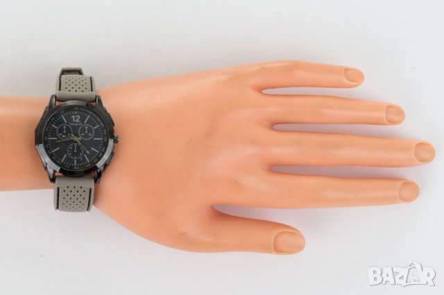 Черен unisex часовник със силиконова каишка марка Newave, снимка 4 - Други - 37153001