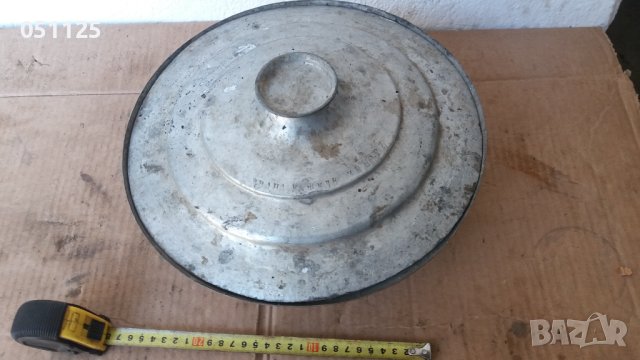 възрожденска масивна бакърена тенджера с надпис , снимка 4 - Антикварни и старинни предмети - 43946280