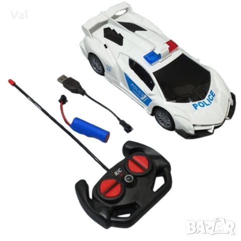 Полицейска скоростна кола с дистанционно управление