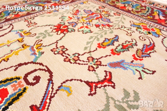 Котленски / Чипровски ръчно тъкан вълнен килим в перфектно състояние, снимка 13 - Антикварни и старинни предмети - 51932689