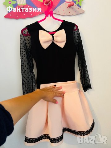 Комплект за деца пола с блуза официална елегантна фотосесия зима, снимка 3 - Детски рокли и поли - 38239322