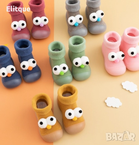 Детски есенни обувки с чорап и очички, различни номера и цветове W SHOE1
