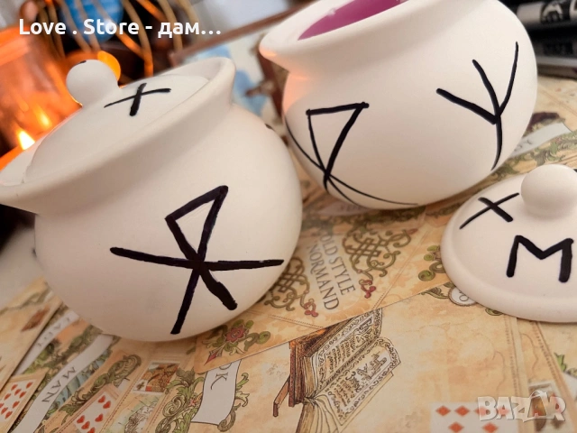 Пуническа свещ за Любовна магия , снимка 8 - Декорация за дома - 53411508