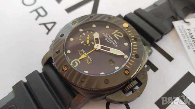 Panerai Luminor SUBMERSIBLE CARBOTECH™ Pole2PoleGMT механичен клас 5A+, снимка 3 - Мъжки - 26267336