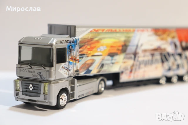 HERPA H0 1/87 RENAULT MAGNUM ВЛЕКАЧ КАМИОН МОДЕЛ ТИР, снимка 4 - Колекции - 50749849