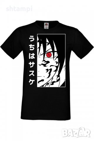 Мъжка тениска Naruto Sasuke Uchiha 01,Анимация,игра,Празник,Повод,, снимка 2 - Тениски - 38120806