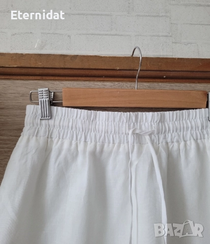 Нова бяла пола лен и памук , снимка 6 - Поли - 51445433