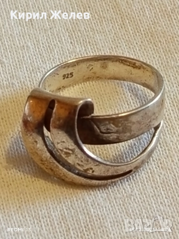 Винтидж ажурен ретро АРТ сребърен пръстен майсторска изработка 39699, снимка 6 - Пръстени - 52847709