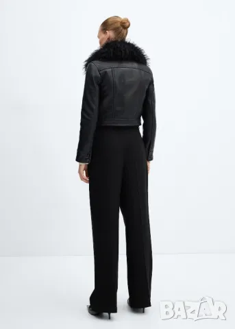 MANGO уникално кожено яке с косъм , снимка 7 - Якета - 48597288