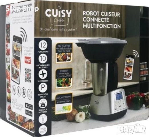 Smart 12в1 Кухненски робот,150 рецепти TUYA приложение COOK CONCEPT Cuisy Chef, снимка 4 - Кухненски роботи - 43938621