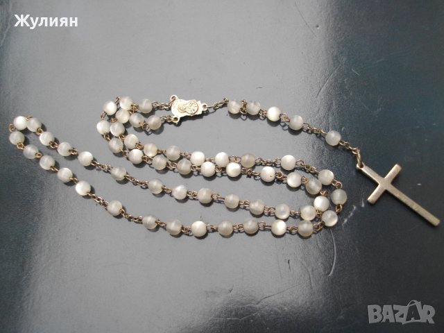 СТАРА СЕДЕФЕНА МОЛИТВЕНА БРОЕНИЦА , снимка 7 - Антикварни и старинни предмети - 43775497