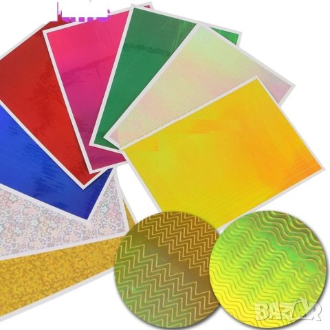  8 листа комплект тиксо за нокти на зигзаг 