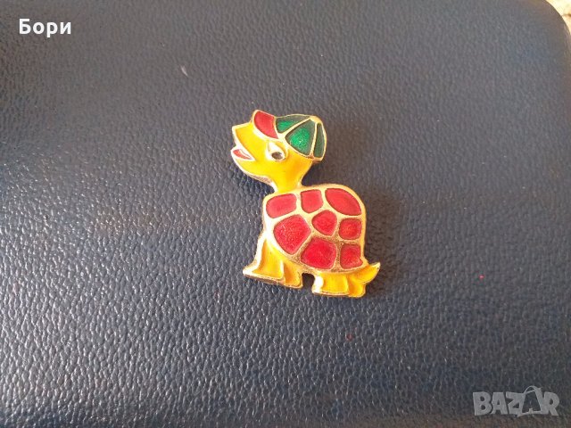 Значка детска костенурка, снимка 2 - Колекции - 28230275