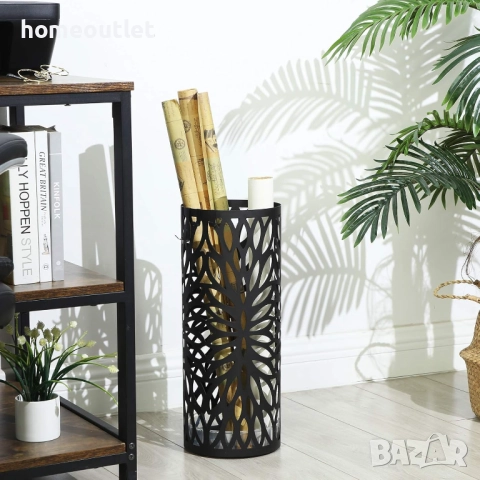 ПРОМОЦИЯ Метална поставка за чадъри с модерен дизайн SONGMICS LUC20B, снимка 5 - Други - 52720547