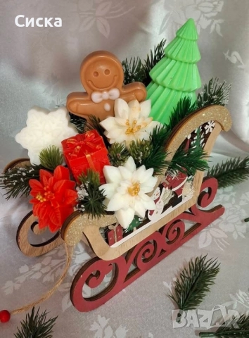   Шейната на Дядо е пълна с ръчно изработени глицеринови сапуни с аромат, снимка 5 - Коледни подаръци - 52508814