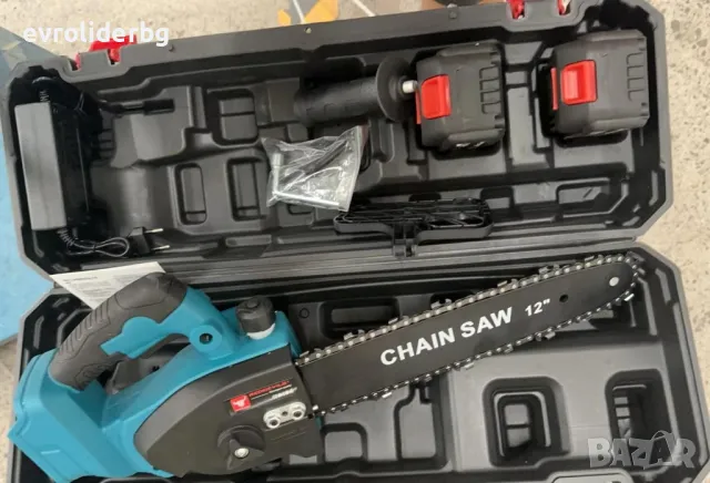СУПЕР ПРОМОЦИЯ!!! АКУМУЛАТОРНА РЕЗАЧКА/ТРИОН ЗА ДЪРВА 12"/305мм С ДВЕ РЪКОХВАТКИ., снимка 2 - Други машини и части - 48664093